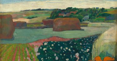 Paul Gauguin (French, 1848 - 1903 ), Haystacks in Brittany, 1890, oil on canvas, Gift of the W. Averell Harriman Foundation in memory of Marie N. Harriman